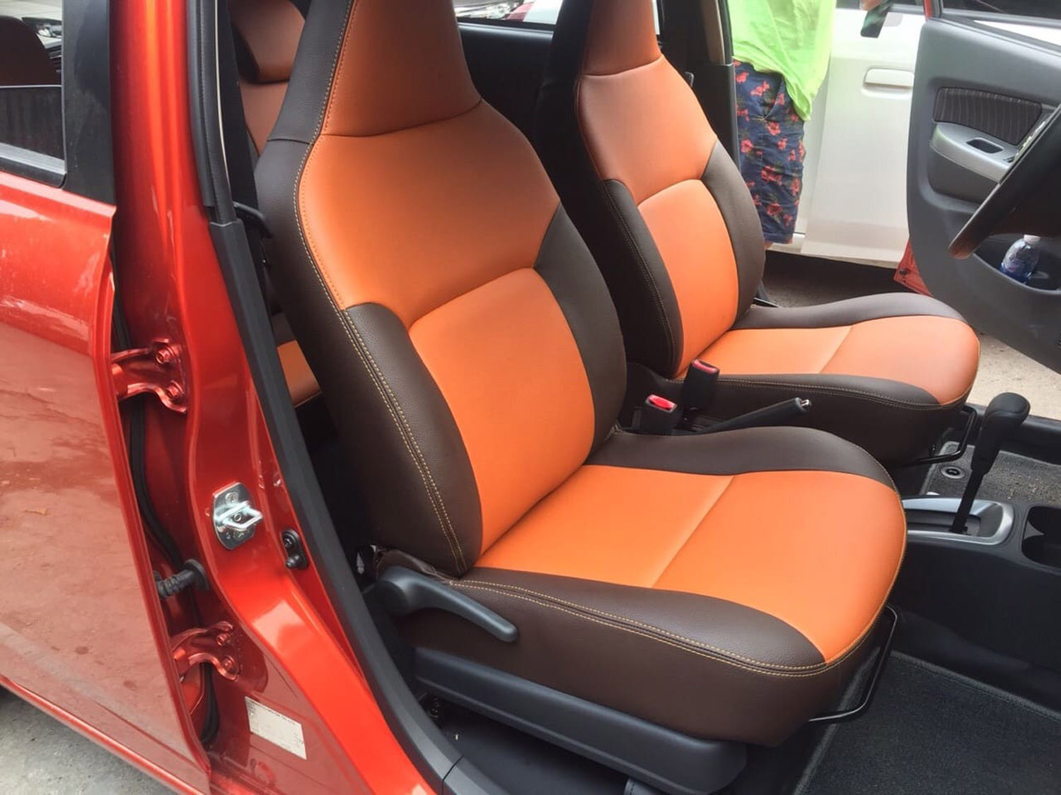 Bọc đệm ghế  da xe Toyota WIGO 2018