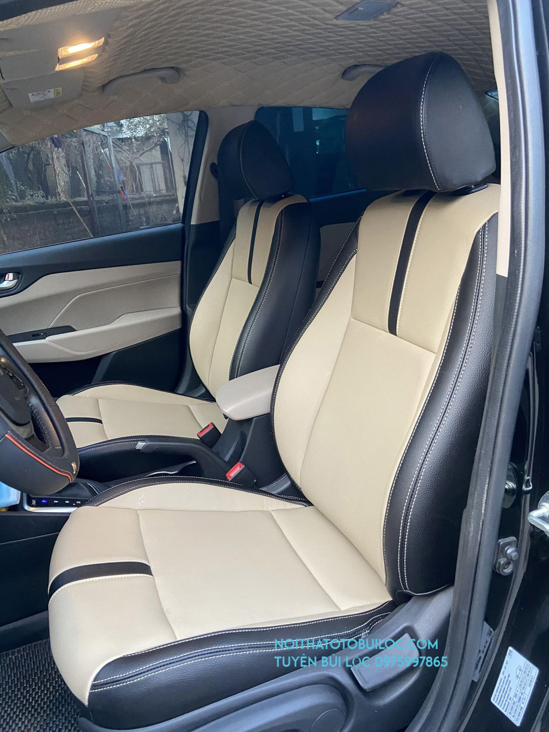 Bọc đệm ghế da xe Hyundai Accent 2018